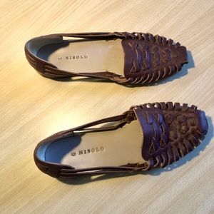 Nisolo Huarache sandals (Brandy)